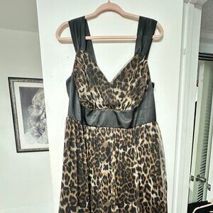 Torrid Leopard Print Tulle Cocktail Dress, Size 16